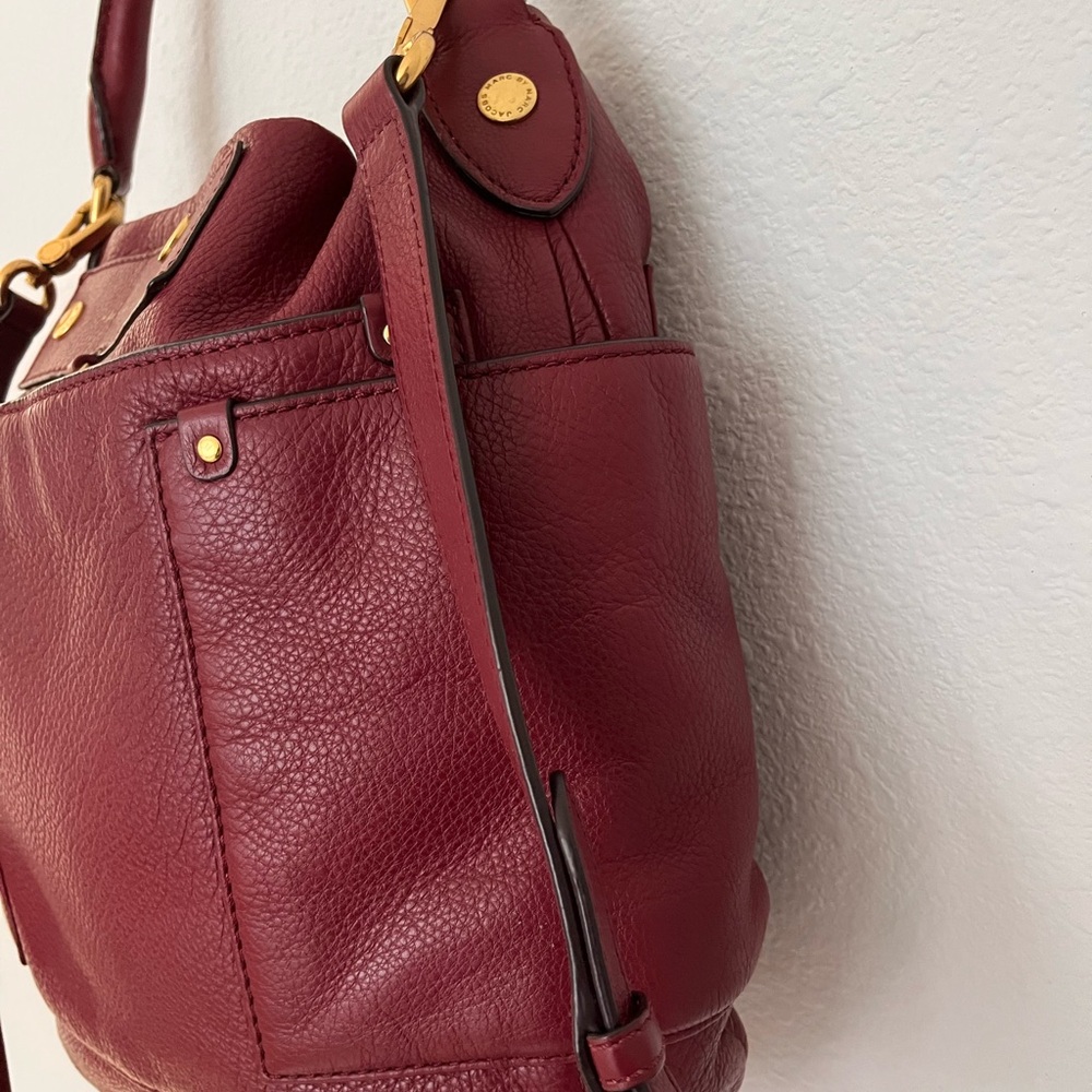 Marc by Marc Jacobs Red Leather Hobo Bag - Picture 3 of 12